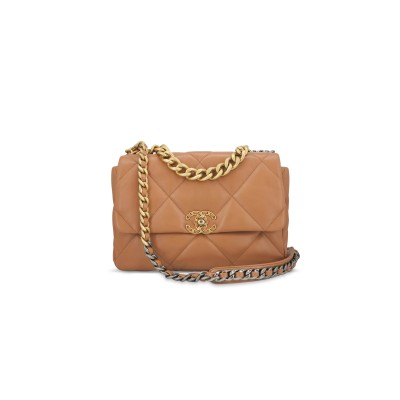 CHANEL MASTER 19 MEDIUM FLAP BAG LAMBSKIN 551085 (30*20*10cm)